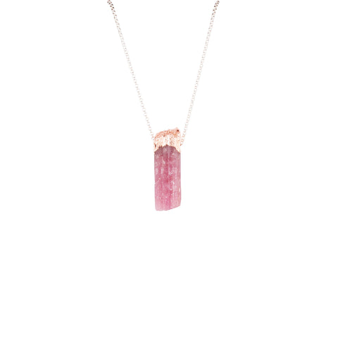 Pink Tourmaline Necklace - The Woven Dream
