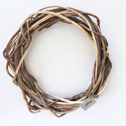 Woven Two Toned Loose Wreath