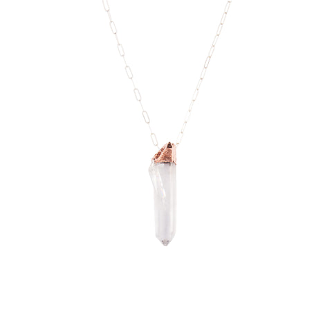 Quartz Internal Double Terminated Necklace *Speciality Piece* - The Woven Dream
