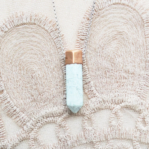 Howlite & Copper Point Necklace
