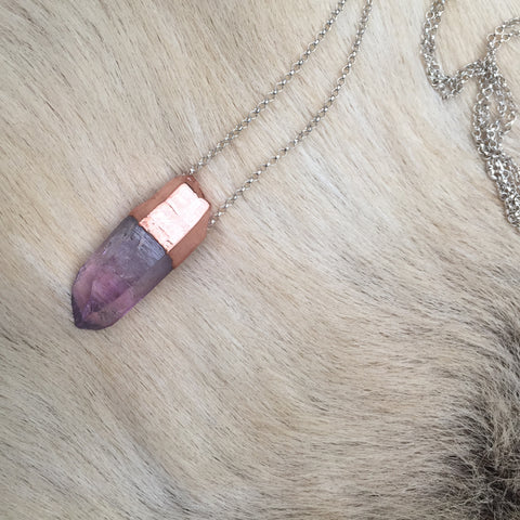 Rare Amethyst Necklace - Chunky